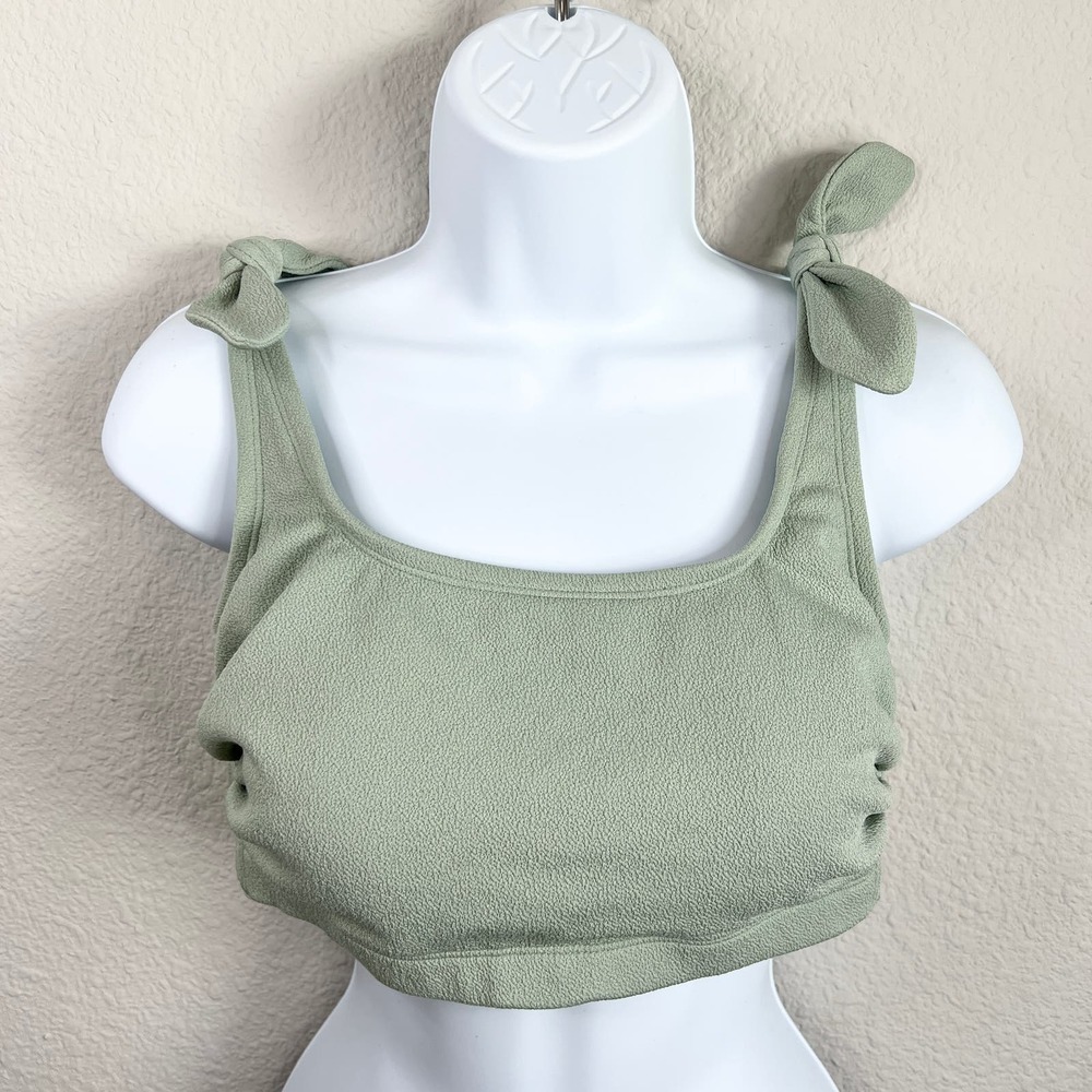Xhilaration Target Bikini Top Women's Size 14W Green Padded Swim Bathing Suit